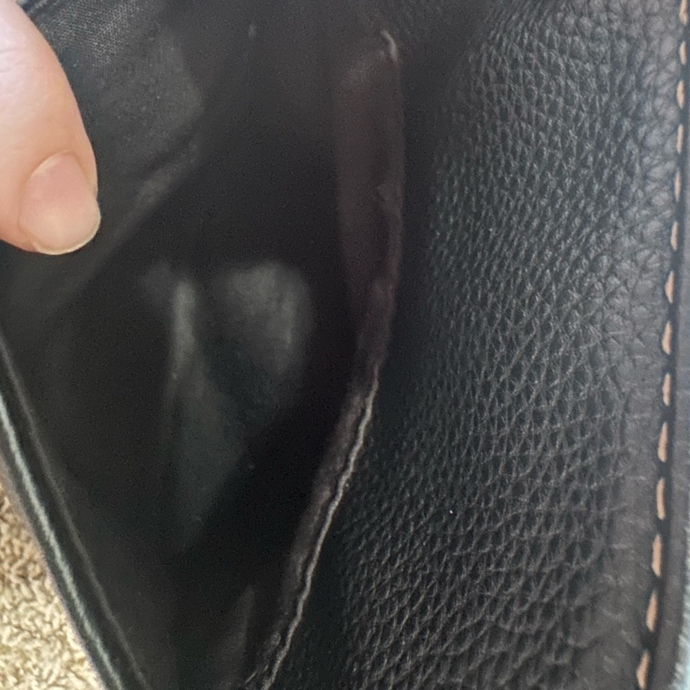 St. John's Bay Black Shoulder Bag with Tan Accents - Picture 6 of 16
